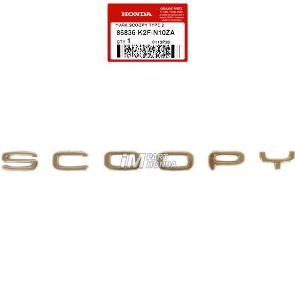 86836-K2F-N10ZA EMBLEM SCOOPY ESP K2F 2020 - 2022 PRESTIGE GOLD