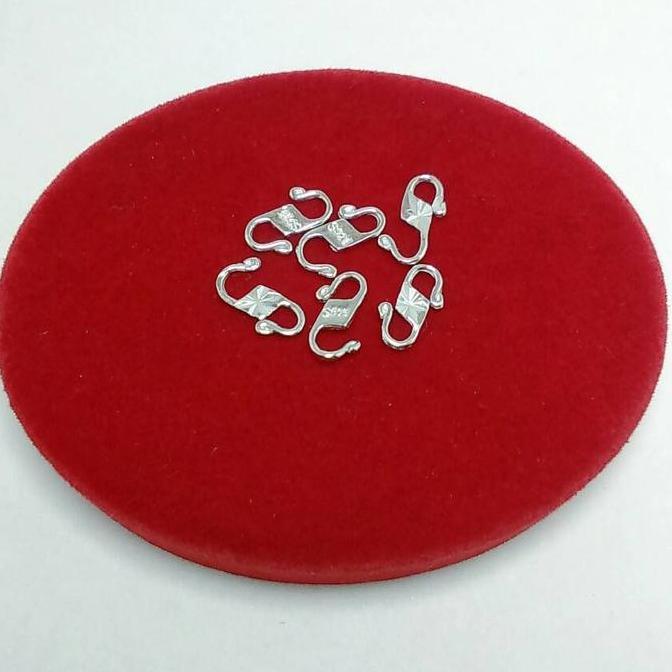 Handx- Kait/Kunci/Pengait Kalung Gelang Perak Silver 925 Lapis Emas Putih
