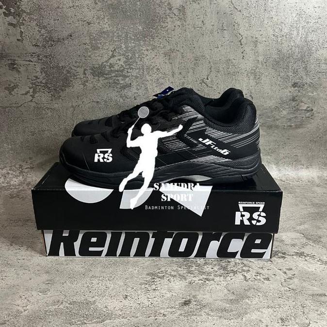 Sepatu Badminton Reinforce Speed / Rs Jf Ltd 6 * Hitam / Putih