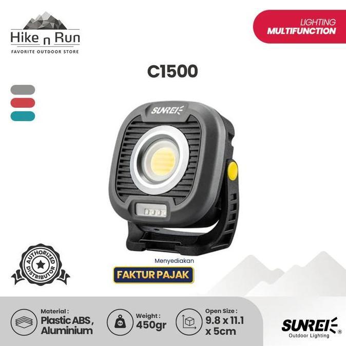 Lampu Serbaguna Sunrei C1500 Mini Camping Light