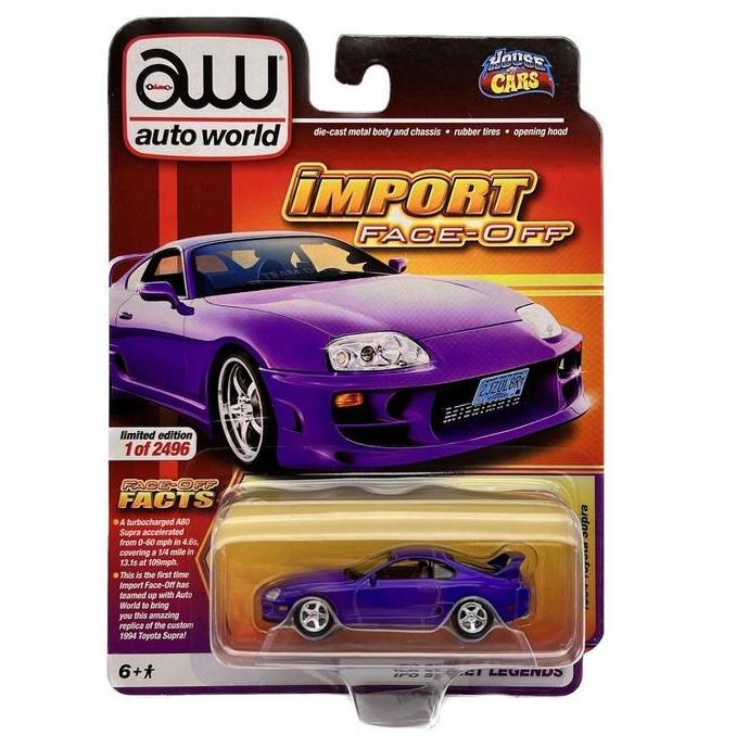 CP7955 AUTO WORLD IMPORT FACE OFF 1994 TOYOTA SUPRA DIECAST MOBIL AS2123