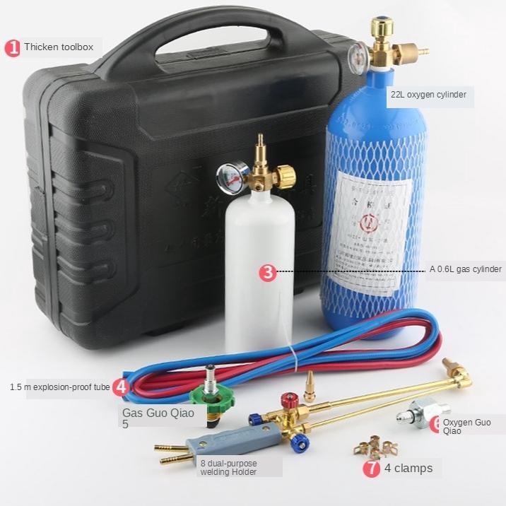 leles Set Alat Las Portabel 2L / Set Alat Las Oksigen + LPG Portabel Set Alat Las Pemotong dan Penge