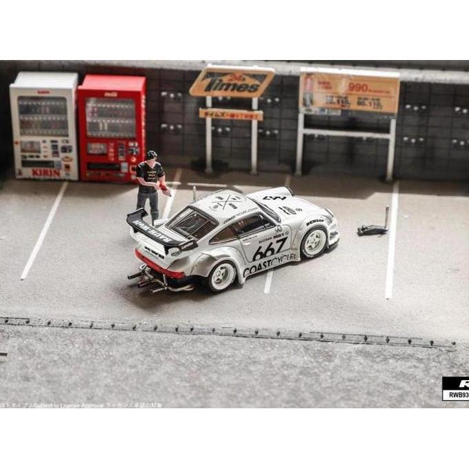 noelcuan.id / Star Model 1/64 RWB 930 Rauh Welt Begriff Porsche Coast Cycles White #667 Valkyrie Yel