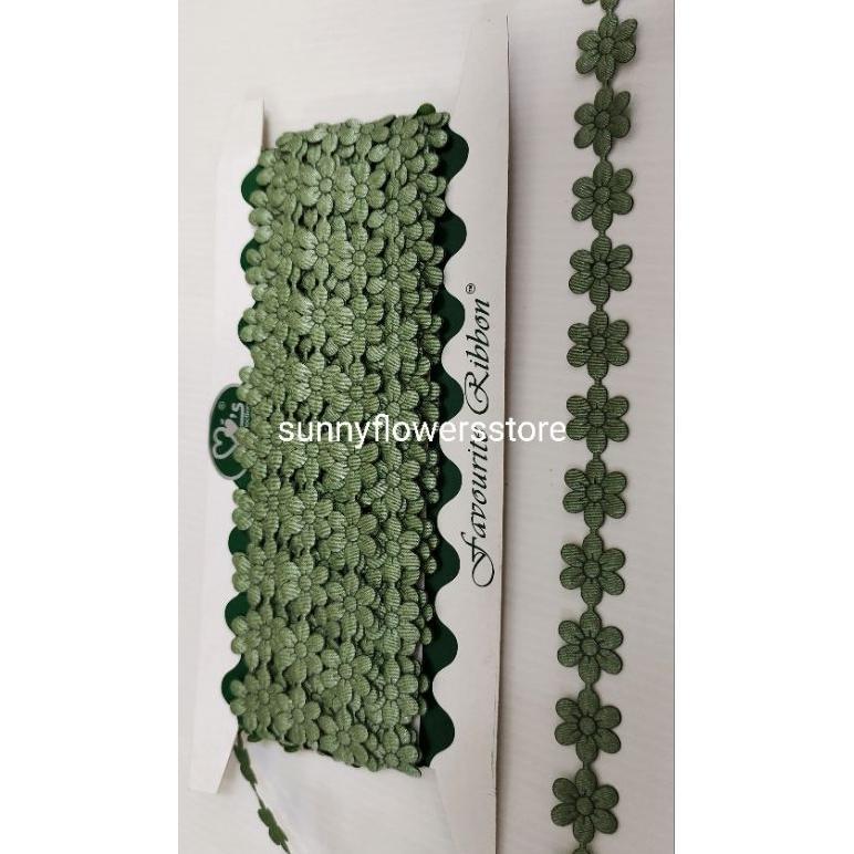 AYYA - Renda Jasmine Melati Besar Lebar 1,6 Cm isi 10 Yard