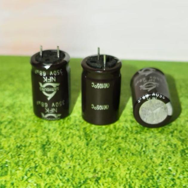 ELCO 68UF 68 UF 350V 350 VOLT SAMYOUNG ALTERNATIF 68UF 400V TKEDRO