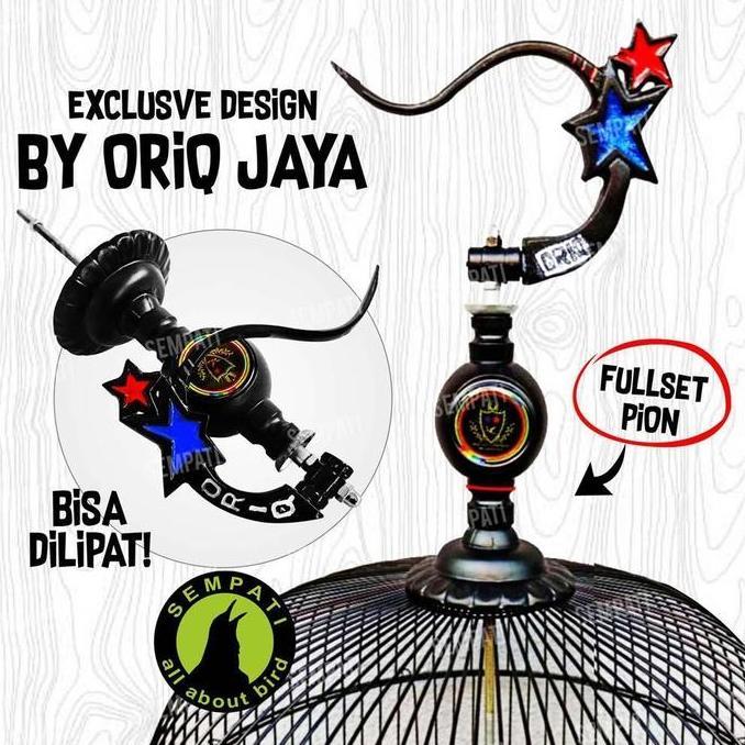 SEMPATI GANTUNGAN LIPAT ORIQ JAYA PION BESI ALUMUNIUM SANGKAR KANDANG BURUNG LOVEBIRD LOVE BIRD GTPH