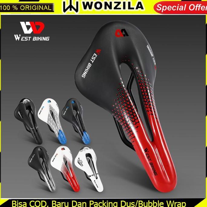 West Biking Ultralight Sadel Sepeda Lipat MTB Roadbike Hollow Saddle