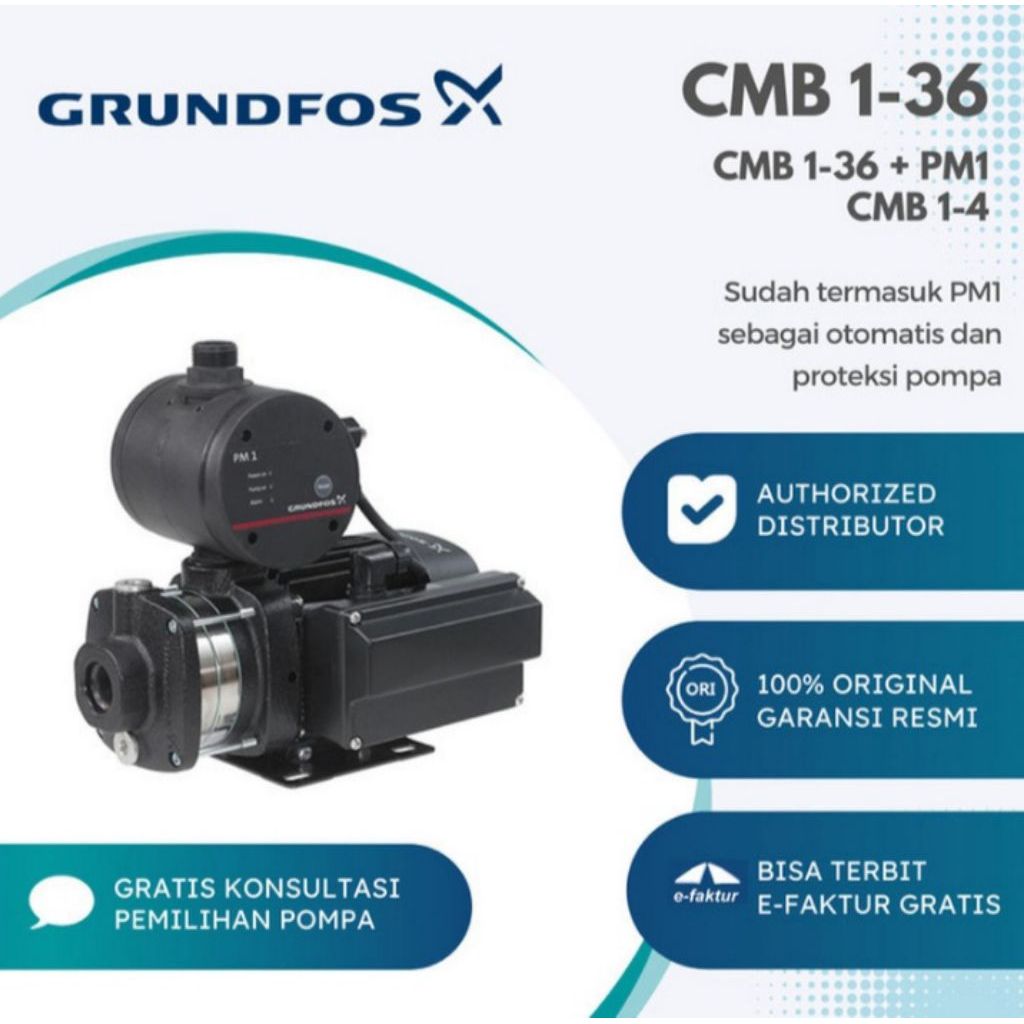 Pompa Booster Grundfos CMB1-36 PM 1