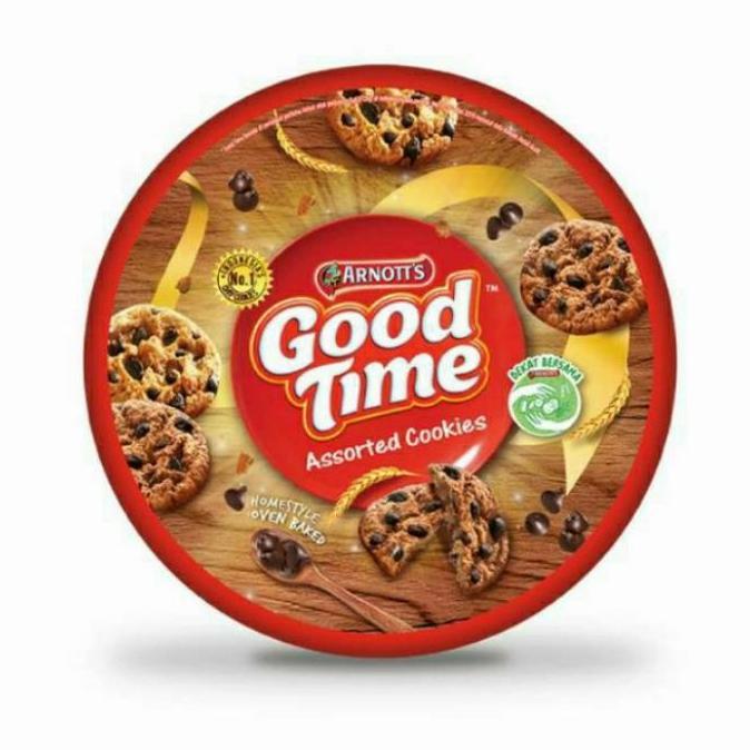 Good Time Cookies biskuit 277 gr roti kaleng kue lebaran promo murah