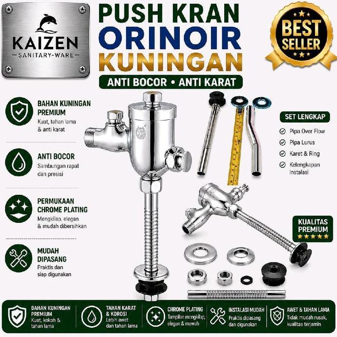 Kran Urinoir/Push Kran Urinal/Flash Valve Urinoir Kuningan