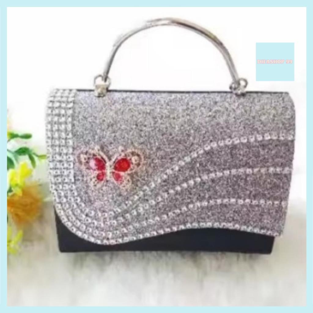 Tas Selempang Pesta Kondangan Mantenan Resepsi Wanita Elegan Bahan Sintetis