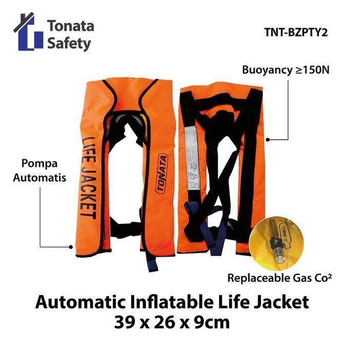 Automatic Inflatable Life Jacket Tonata / Jaket Pelampung Tiup Otomatis / Jaket Snorkling