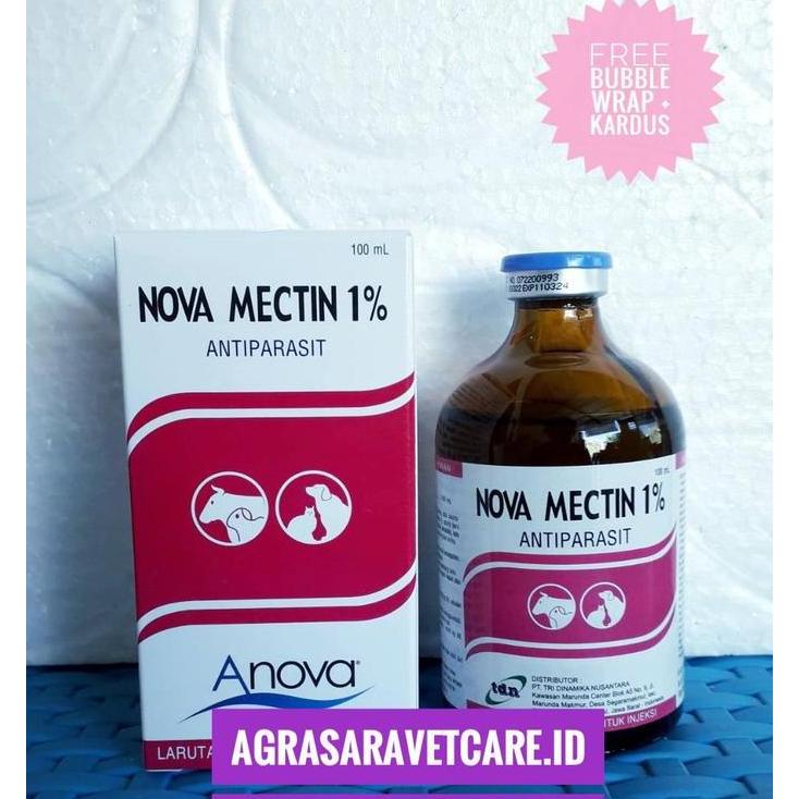 NOVA MECTIN 100 ML - obat cacing hewan SEPERTI IVERVET