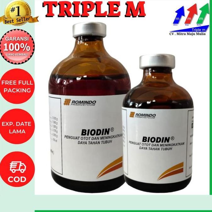 BIODIN 50 ml BIODIN 100 ml - Obat Untuk Ternak