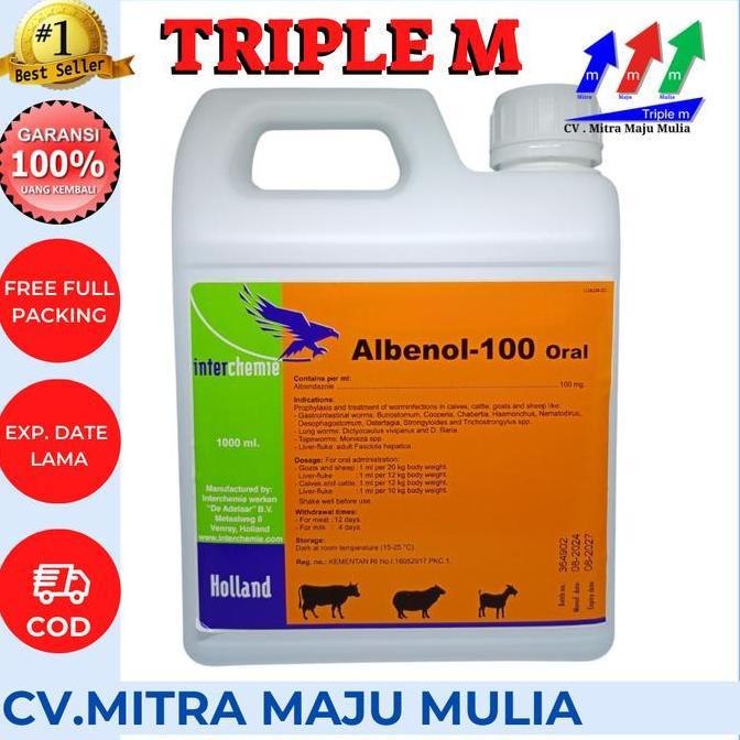 Albenol 100 Oral Albenol ORAL  1 liter - Obat Ternak