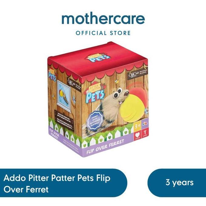 Addo Pitter Patter Pets Ferret & Ball - Mainan Boneka Interaktif Anak