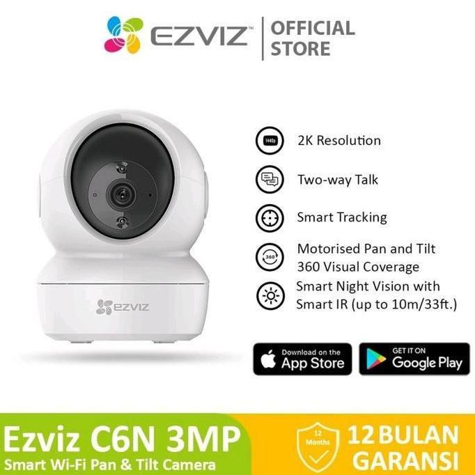 NEW Ezviz C6N Smart Wifi Pan & Tilt Camera 2K 3MP