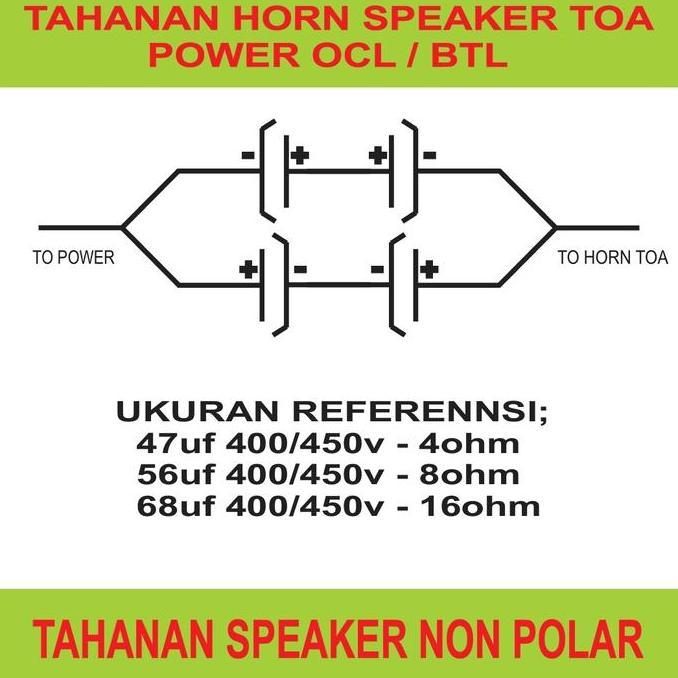 TAHANAN SPEAKER HORN TOA POWER AMPLI OCL BTL TKEDRO