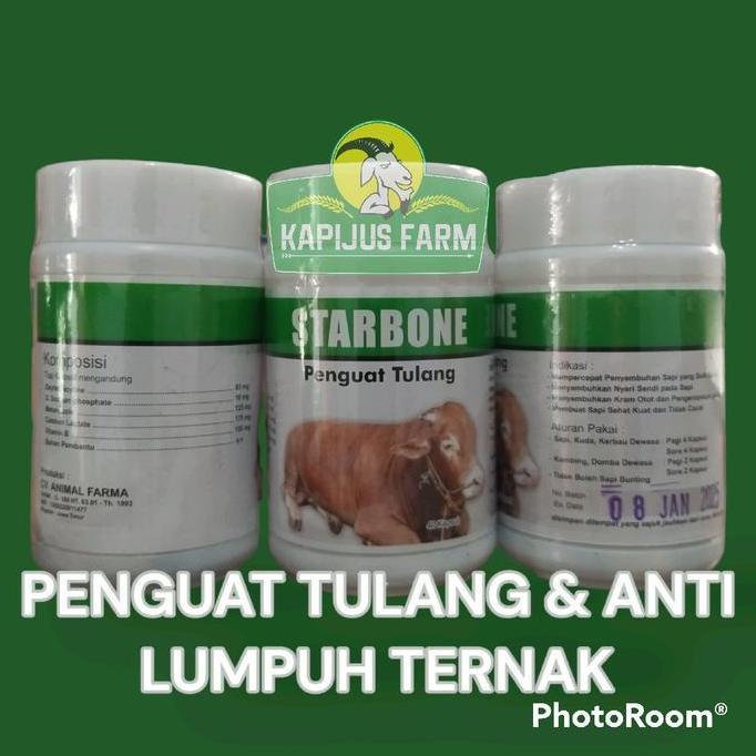 Starbone Obat Ambruk Sapi Kambing Domba Penguat Tulang & Anti Lumpuh Ternak