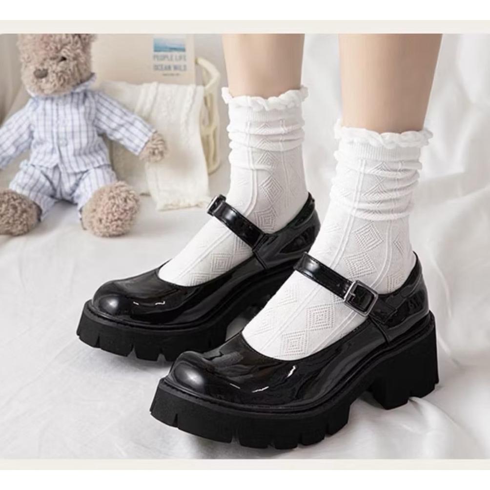ORIGINAL SO-021 Kaos Kaki Panjang Pendek Wanita Kaos Kaki Remaja Motif Bunga