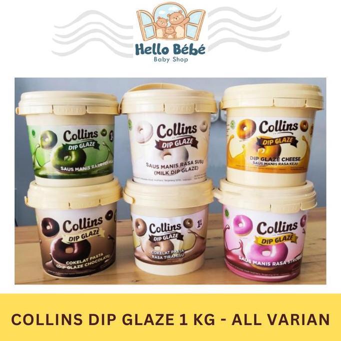 Collins Colins Dip Glaze Selai Topping Donat Bolu Kue 1KG
