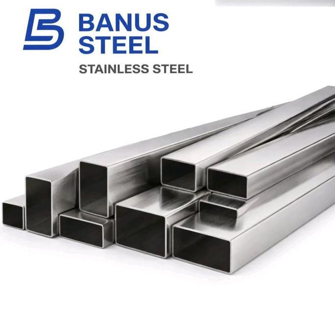 Hollow stainless 304 1,5 cm x 3 cm x 1 mm / 15 x 30 x 1 pipa kotak