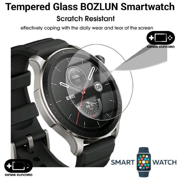 Tempered Glass BOZLUN Smartwatch anti gores antigores screen guard protector pelindung layar lcd boz