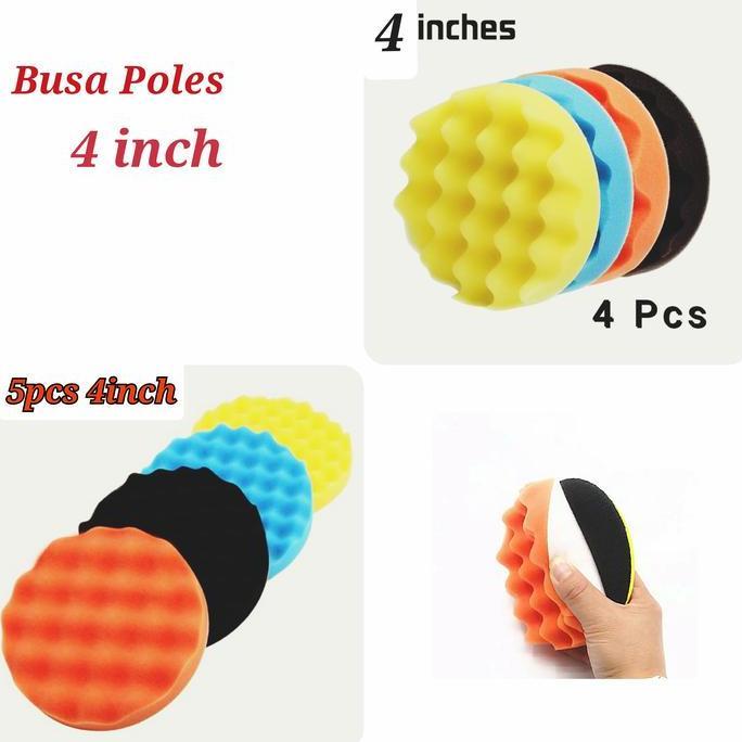 Busa Poles 4 inch 4pcs wax compund polish