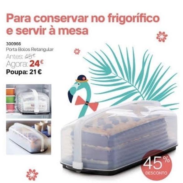 Tempat Kue/ Cake Tupperware Rectangular Cake Taker
