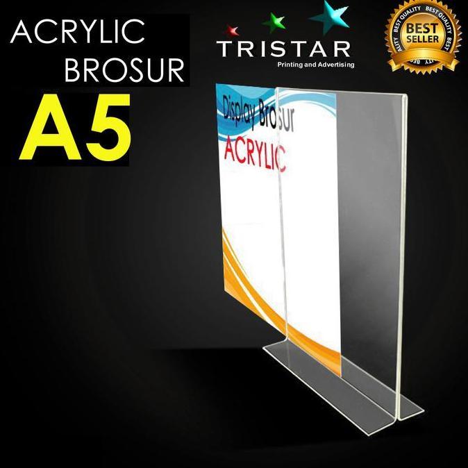 Tempat Brosur / Tent Holder / Tent Card Akrilik Display A5 T 3mm