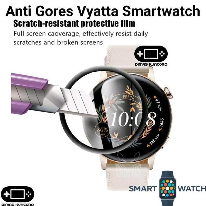 Anti Gores Vyatta Smartwatch antigores screen guard protector pelindung lcd hydrogel curved vyatta f