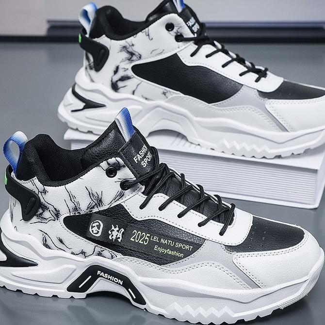 Sepatu Kets Pria Terbaru Fashion Sepatu Pria Berkualitas Tinggi Sepatu Pria Hitam