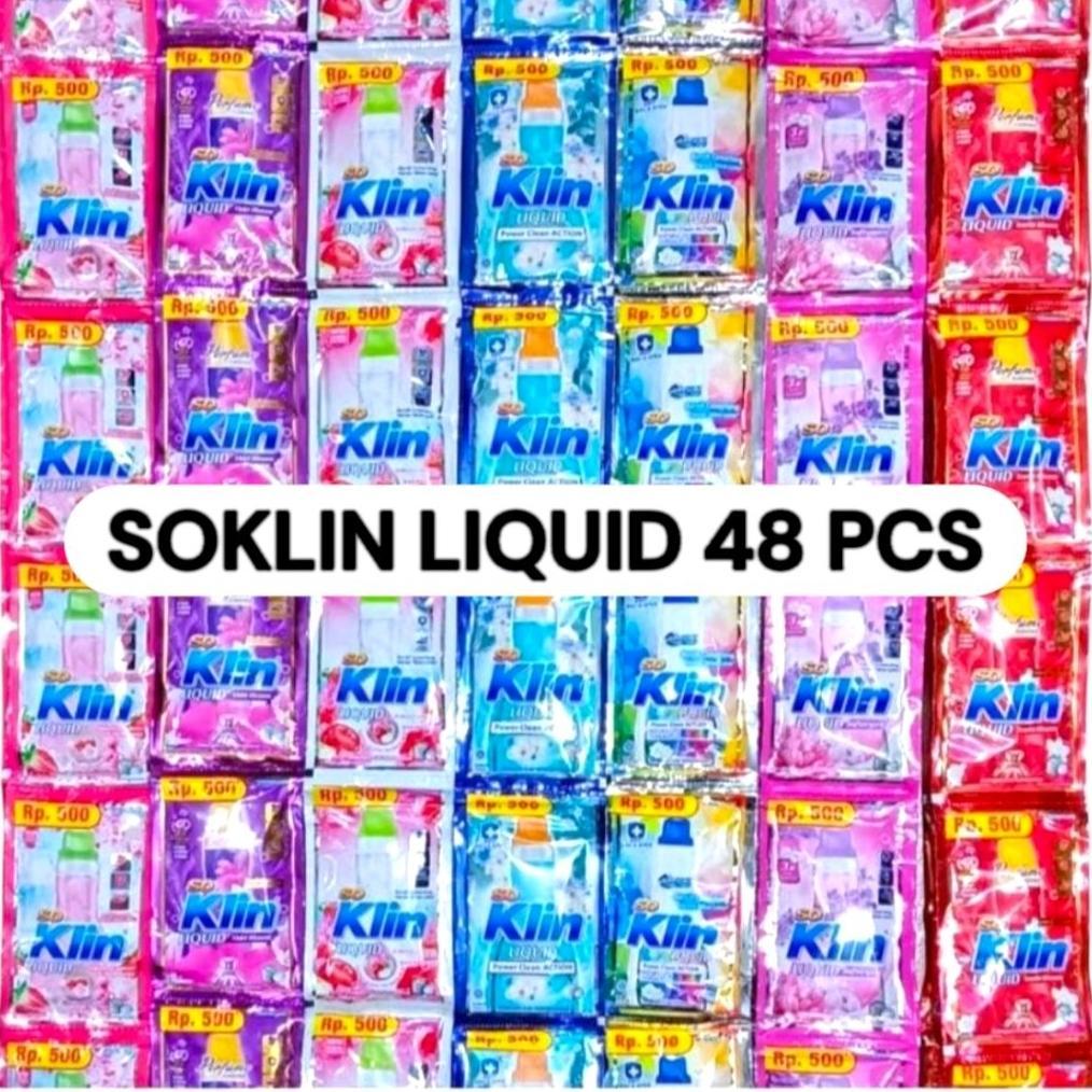 Soklin cair 48 pcs | deterjen cair soklin