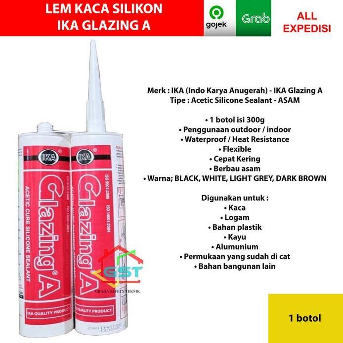 lem kaca silikon IKA GLAZING A/silicone sealent silicone