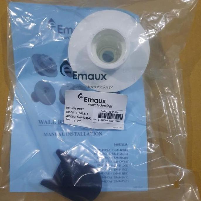 Inlet Kolam Renang Emaux 1,5 In Polos Em4408 - Wall Inlet Fitting Kolam Renang