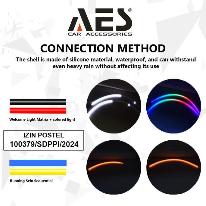 cvrootroz / DRL RGB AES HURACAN SOFTLED 30 CM MERK AES DAY RUNNING LIGHT AES Lampu Bluetooth Diskon