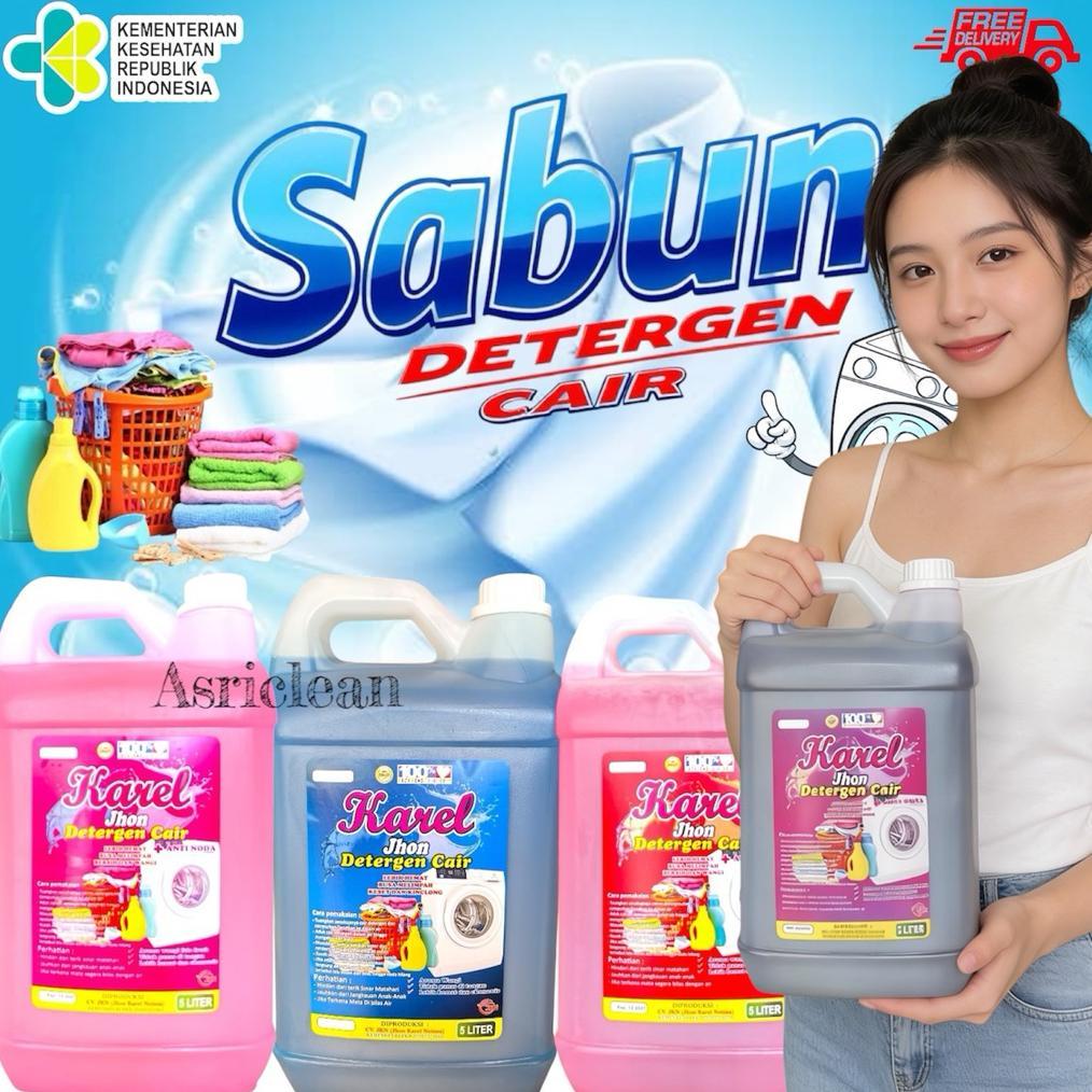 SABUN LAUNDRY LIQUID DETERGEN CAIR 5 Liter dan 1 Liter