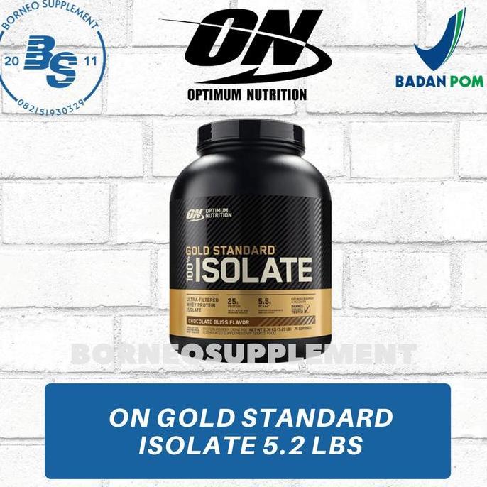 On Gold Standard 100% Isolate 5 Lbs Whey Protein Isolate Bpom
