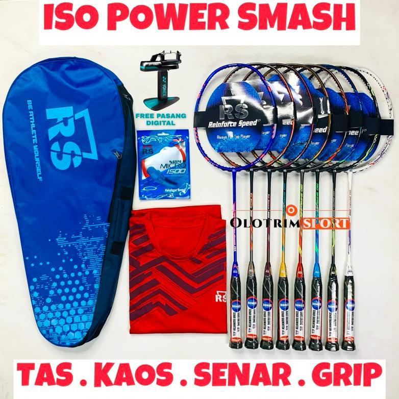 Raket Badminton RS Iso Power SMASH EVO 111 222 333 555 666 777 888 999 Metric 7 8 9 10 11 12 14 15 1