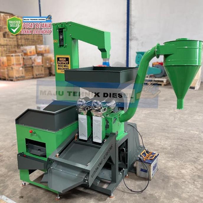 Terlaris Mesin Giling Padi Rice Mill Mahkota Kd-650 Pro D Kapasitas 650 Kg Fullset Siap Pakai