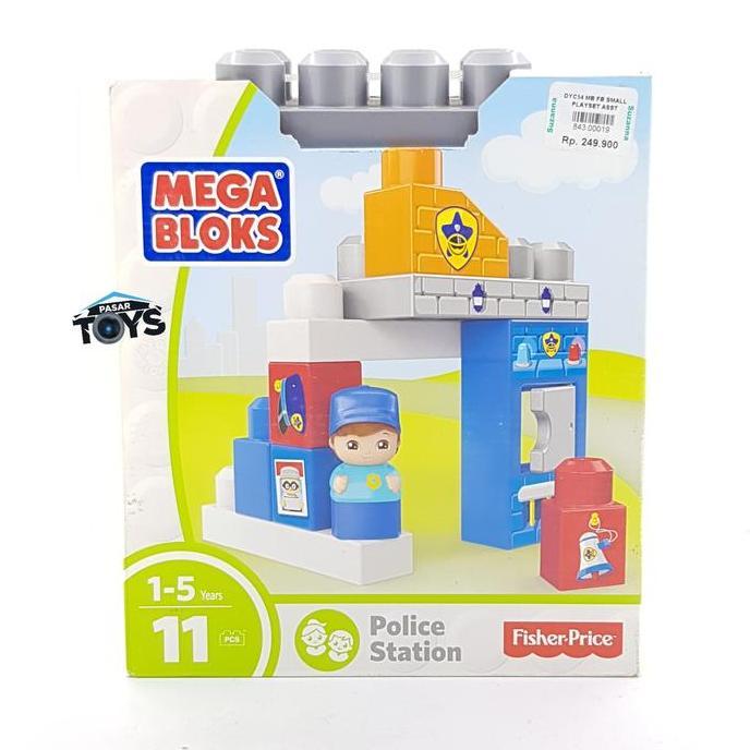 MEGA BLOKS MEGABLOKS POLICE STATION PLAYSET ORIGINAL MA99
