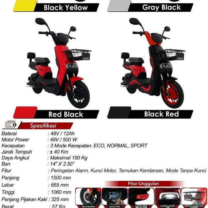 Terlaris Sepeda Listrik E-Bike E Bike Exotic Luxor