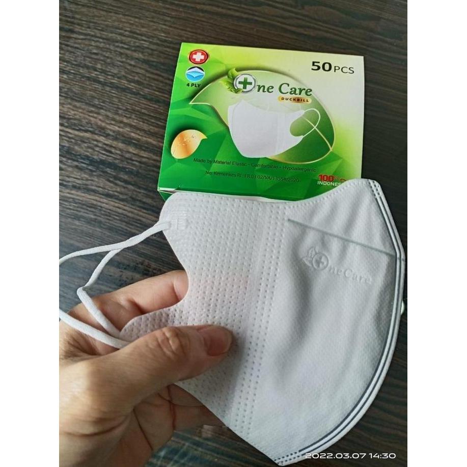 Masker Duckbill NeCare 4ply masker dewasa NeCare Earloop premium 50pcs
