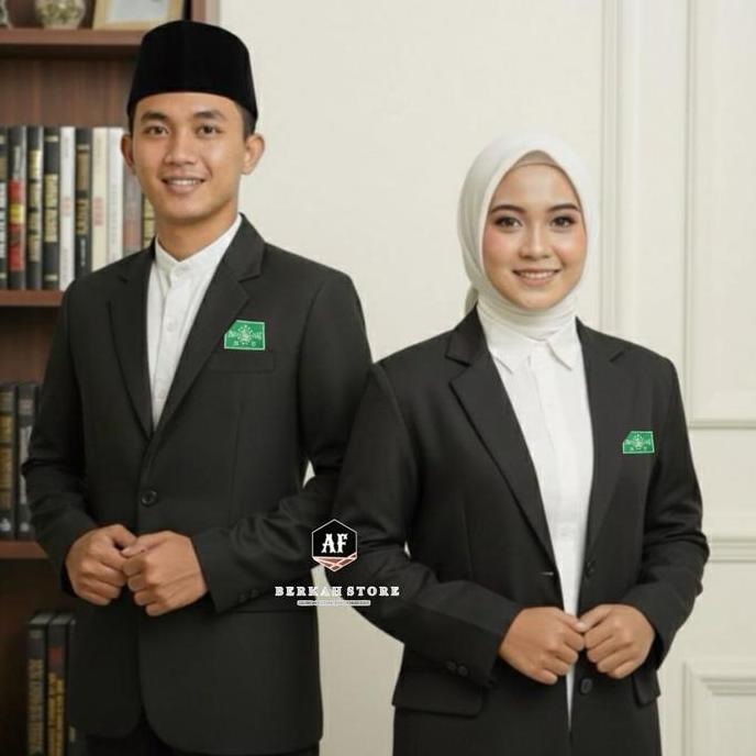 Jas Warga Nu Almamater Nahdlatul Ulama Hitam Full Furing Bahan Exclusive Hightwist Grade A Model For