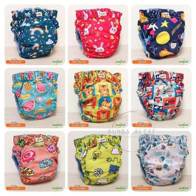Diaper- Clodi Nadnad Aio Slup 7-17 Kg Popok Kain Bayi Celana Diapers Katun