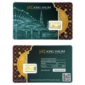 Nafelashop6 - Logam Mulia Emas King Halim 0.5, 1, 2, 5, 10 Gr - Masjid Nabawi