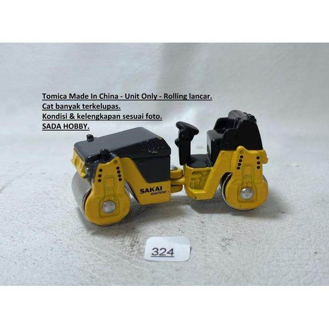 TOMICA SAKAI TANDEM ROLLER SW502-1 UNIT ONLY CADATOYS