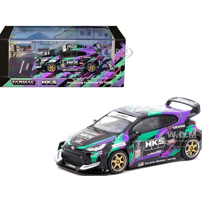 T64-080-HKS TARMAC WORKS GR YARIS HKS DIECAST MOBIL MINIATUR