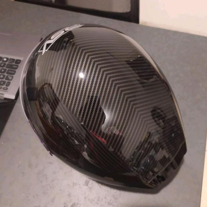 Testa- Rsv Helmet New Windtail Carbon Graphic Helm Rsv New Windtail