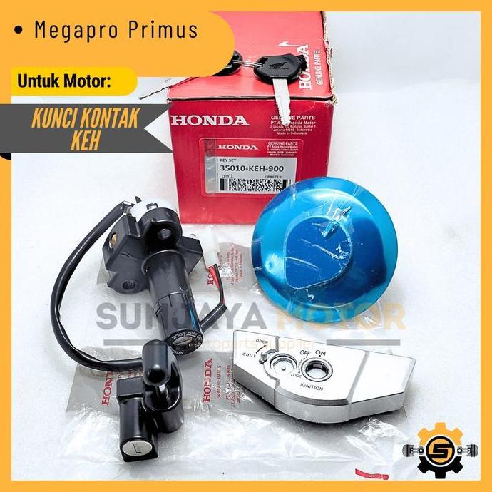 Keyset Original Honda KEH Kunci Kontak Megapro Primus Mega Pro Advance Konci Motor 1 Set Key Set MP 